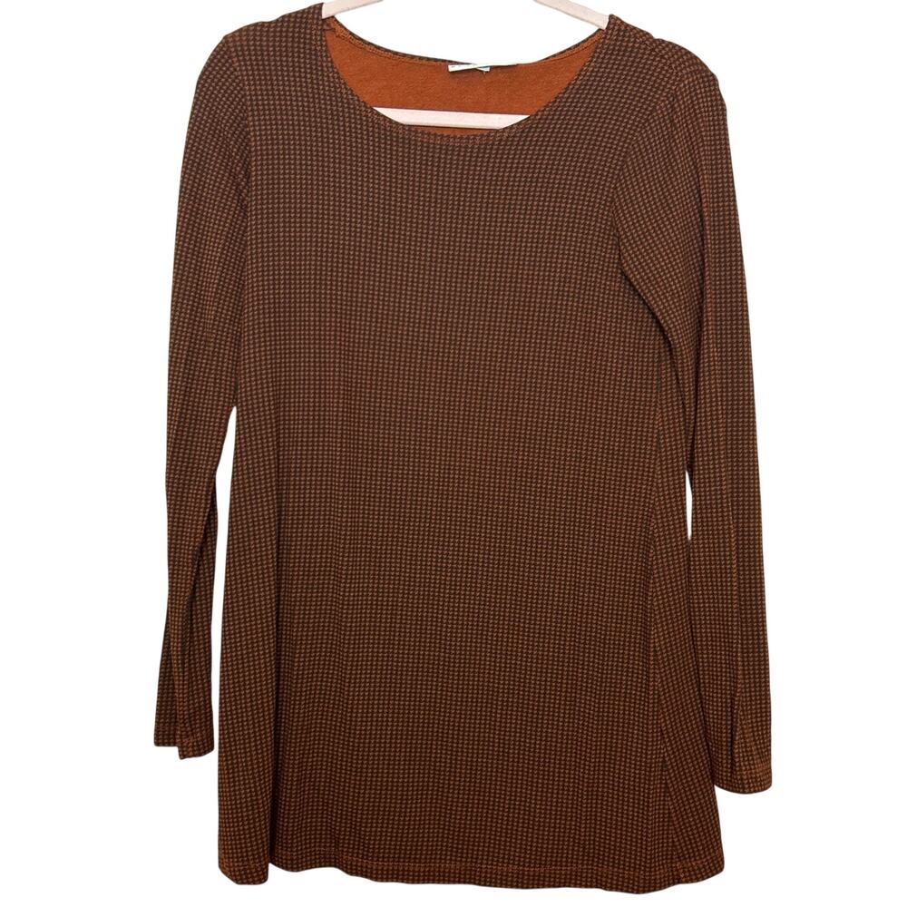 Bryn Walker Womens XXS Burgundy Oversized Plaid Lara Long Sleeve Tunic Top NWT